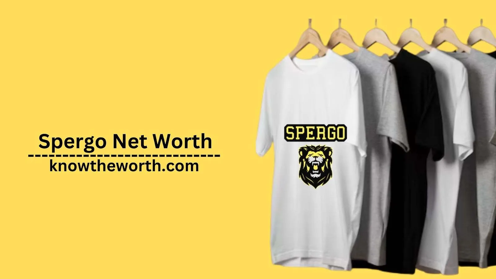 Spergo Net Worth is 3 Million 2024
